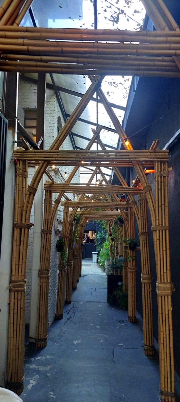 Arcos de bambu cana da índia — Lar Mar